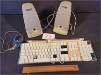 Vintage Apple Pro Keyboard Mouse Harman Kardon Spk