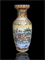 SATSUMA Ryokuzan Meiji Period Vase