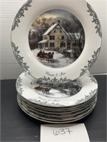 Currier and Ives plates; museum Thomas edition (8)