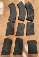 P - LOT OF 9 AMMO MAGS (E21)