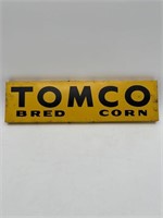Double sided Tomco bred corn seeded corn sign