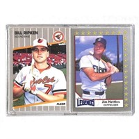 (2) 1989-90 Baseball Error Cards Ripken F Face