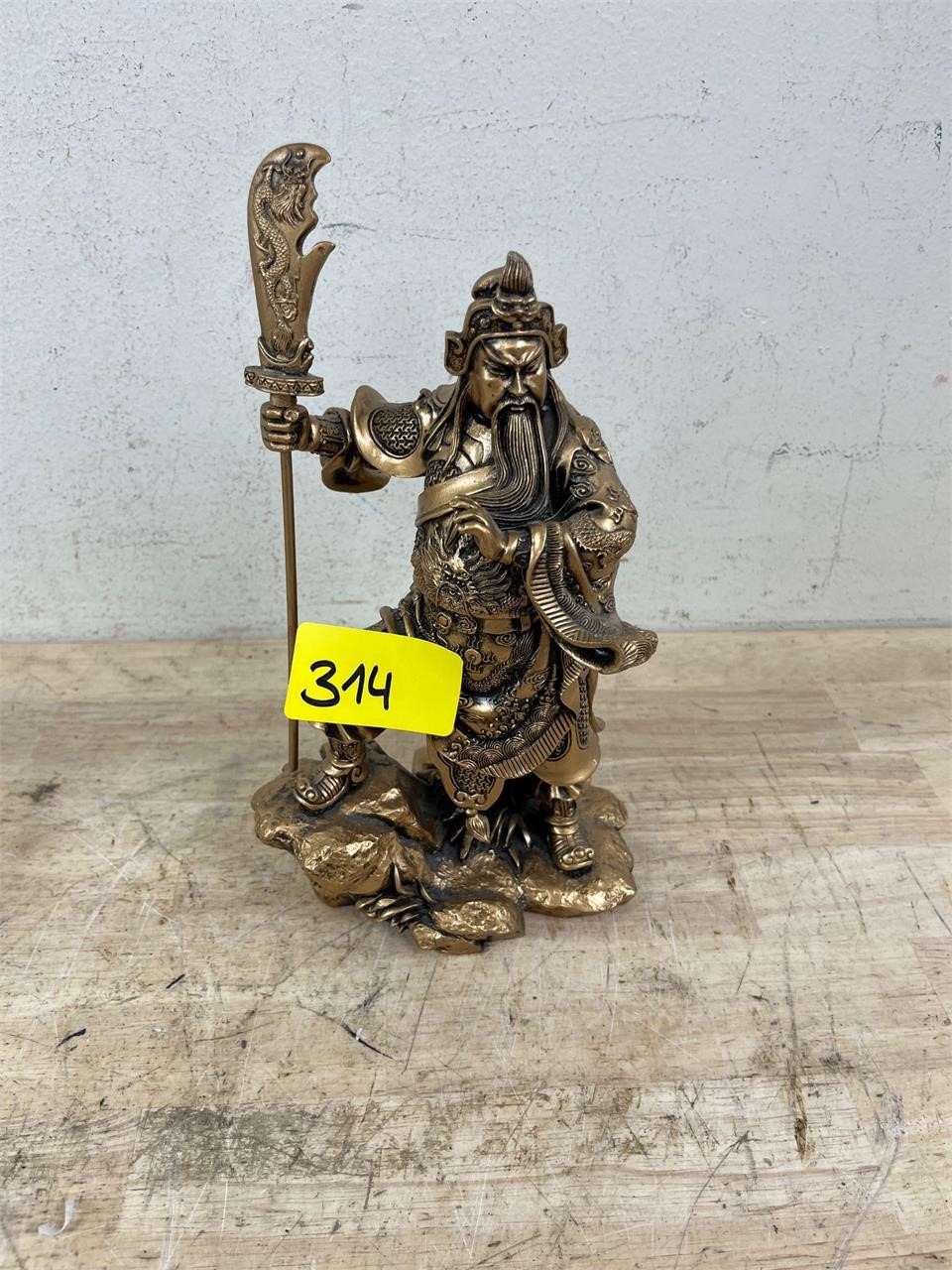 Guangong God Statuette Ceramic