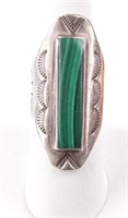 Jewelry Sterling Silver Malachite Ring