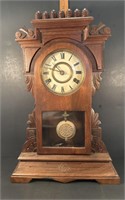 Antique Mantle Clock w/ Key