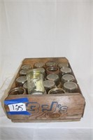 MASON JARS & WOODEN CRATE