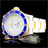 Diamond Rolex Submariner Watch in YG/SS - 40mm