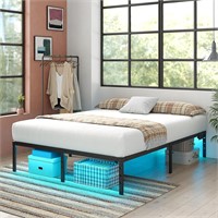 Bed Frame with Charging Station