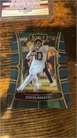 2023 Select Draft Blue Prizm Justin Herbert