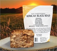 African Black Soap, 1lb, 100% Pure &