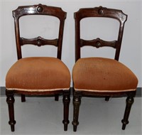 Pair Antique Side Chairs