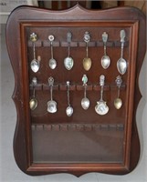 Sterling Silver Souvenir Spoons & Case