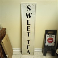 Metal Sweet Tea Sign