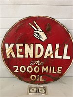 24 inch painted ti Kendall Motor oil advertising