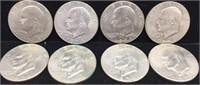 8- 1974 Ike Dollar Coins