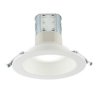 Commercial Electric Easy-up 6 in. White Baffle Int