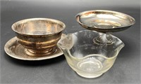 Silver Plated Compote and Bowl