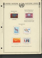 United Nations New York Stamps 1972