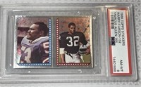 1986 Topps Stickers Harry Carson-Marcus Allen PSA8