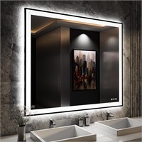 ISKM 48x40 LED Mirror  Anti-Fog  3-Colors