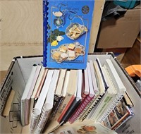 Box of cookbooks