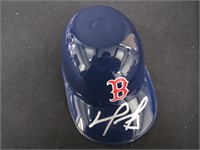 DAVID ORTIZ SIGNED RED SOX BATTING HELMET COA