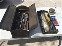 Metal Box of Plumbing Tools
