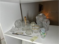 Assortment of Clear Glassware