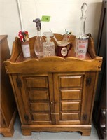 Vintage Bar with Bar Accessories