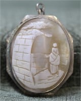 Cameo Pendant Mounted in 14K White Gold
