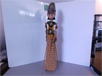 Marionnette de bois indonesienne circa 1940