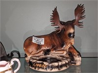 Canada Moose Chalkware Statue