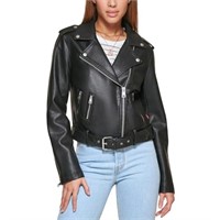 Levi's Women Faux Leather Belted Motorcycle
