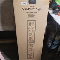 72 IN NIB PORCH SIGN HOME SWEET HOME BATTERY OPER