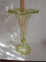 Fabulous 16 inch light green vase.