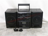 Sanyo 6 Disc Changer, Cassette & Radio ~ Powers On