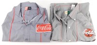 2 Men's Coca-Cola Shirts - Size XXL & L