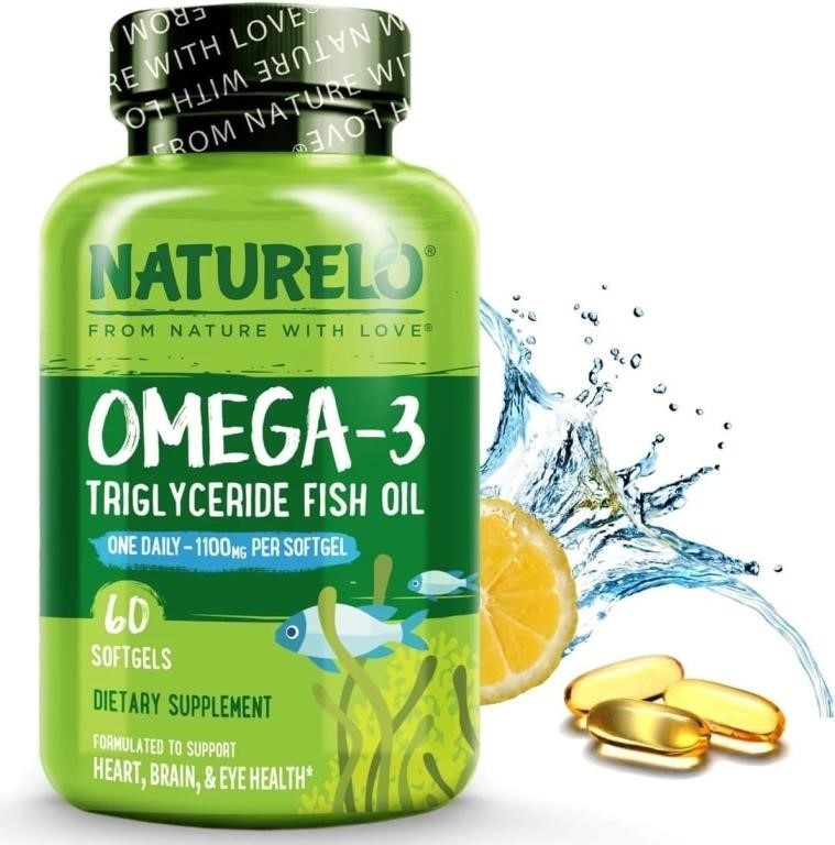 Sealed - NATURELO Burpless Omega 3 Fish Oil Supple