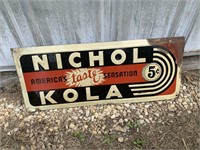 METAL NICHOL KOLA ADVERTISING SIGN