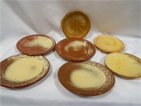 (7) Frankoma Pottery USA Plates