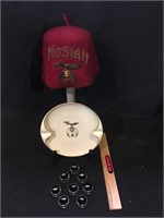 Shrine items - The fezz is vintage from Moslah