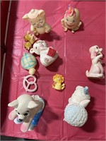 Group of rubber toys