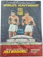 Ali 1966 Boxing Title Official Program