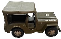 Vintage 1960s Tonka Army Green Jeep