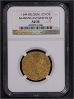 1544  Belgium NGC AU55 Gold 1 CD'OR FR62