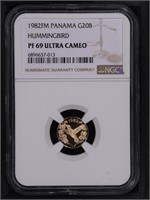 1982FM G20B Panama Humming Bird NGC PF69UCAM 1.03g