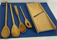 Wood Spoons & Slicer