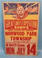 Great Lakes Exposition Norwood Park Twp Circus Pos
