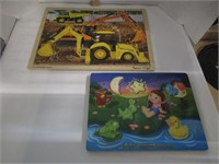 Melissa and Doug wooden puzzles