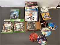 DVDs, CDs, Xbox games